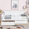 KIGFTSOD Twin Size Pine Wood Daybed with two Storage Drawers - 2 of 4