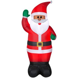 Gemmy Christmas Inflatable Santa, 6.5 ft Tall, Multi - 1 of 4