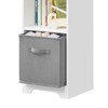 Kids Dollhouse Bookcase with Storage, 2-Tier Storage Display Organizer, Toddler Bookshelf with Collapsible Fabric Drawers for Bedroom or Playroom - 3 of 4