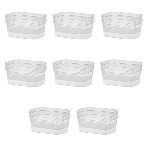 OWill 7-Pack Plastic Storage Bins and Baskets for Efficient Home Classroom Organization - Small Containers in Multiple Colors for Kitchen, Cupboard