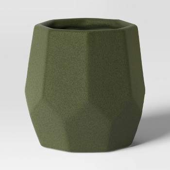 Geared Geometric Ceramic Indoor Outdoor Planter Pot - Threshold™