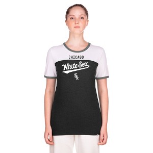 MLB Chicago White Sox Women's Bi Blend Ringer T-Shirt - 1 of 4