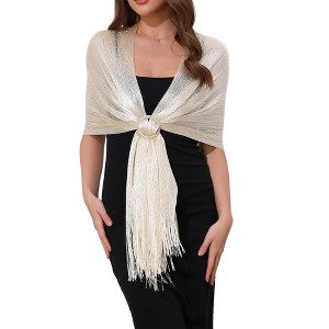 INSPIRE CHIC Women's Fashion 100% Polyester Pashmina Shawls 1 Pc - 1 of 4
