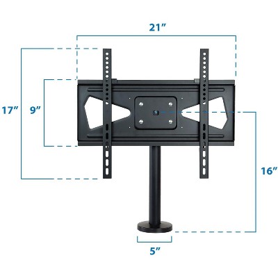 Swivel Secure Heavy-Duty Steel TV Stand for 32"-55" Screens, Black