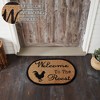 Down Home Welcome to the Roost Coir Rug Oval 20x30 VHC Brands - 3 of 4