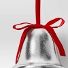 Christmas Metal Bell Ornament Silver - Wondershop™ - 3 of 3