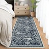 Faux Wool Modern Tiger Pattern Area Rug Ultra Thin Machine Washable Non Slip Stain Resistant Non Shedding Pet Friendly Floor Rug - 4 of 4
