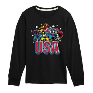 Boys' - Marvel - USA Long Sleeve Graphic T-Shirt - 1 of 4