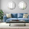Aoibox Hexagon Frameless Beveled Silver Polished Mirror for Wall Decor, Modern Decorative Mirror for Living Room, Bathroom, Bedroom - 4 of 4
