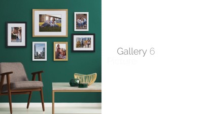 Gordillo 6 Piece Matte Gallery Wall Frame Set Zipcode Design Color: Gold/Black