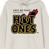 Hot Ones Stacked Logo on White Graphic Hoodie - 2 of 2