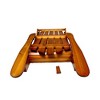 Syemin Wooden Folding Adirondack Chair, Casual Patio Chair with Wood Grain for Patio, Yard, Garden, Brown, 29.53"*21.06"*36.61" - 4 of 4