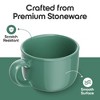 Omniware Teaz Cafe 24oz Jumbo Mug, Set of 4 - Rustic Stoneware, Oversized Handle, Dishwasher Safe, Lead-Free Glaze - 3 of 4