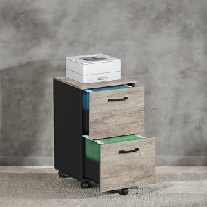 2-Drawer File Cabinet, Filing Cabinet for Home Office, Small Rolling File Cabinet, Printer Stand, Hanging File Folders, Modern Style - 1 of 4
