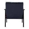 Gulches Timeless Vintage Accent Chair PU Leather Upholstery Black Wood Frame 24.21x27.95x28.94 inches for Living Room Study Bedroom - 4 of 4