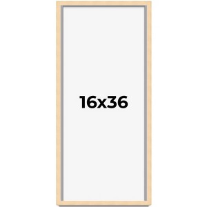 PosterPalooza | Panoramic Classic Modern Yellow Frame - UV Acrylic, Foam Board Backing, Hanging Hardware - 1 of 4