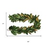 HomeRoots 60" Brown And Green Linear Magnolia Leaf Wreath Garland - 3 of 4