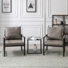 NicBex Leather Fabric Accent Chair,Upholstered Living Room Chairs with Mid-Height Backrest,Modern Arm Chair,Accent Chairs for Living Room - 4 of 4