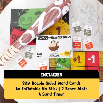 Детские игрушки Exploding Kittens Poetry for Neanderthals Game by Exploding Kittens: Problem Solving, 15 Min Play, Cards, Game Board, Sand Timer — фото 4