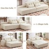 GDFStudio Andy 111" Upholstered Modular Sectional Sofa with 4 Pillows and Storage - 3 of 4
