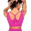 Women's Recycled Polyester Double Layer Bra Top With Mesh - Body Wrappers - 2 of 4