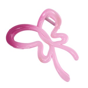 Unique Bargains Women's Fashion Gradient Color Bow Hair Clips 4.13"x2.95"x1.97" 1 Pc - 1 of 3