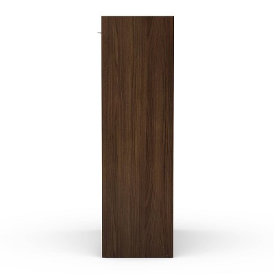 Denmark Dark Brown 71" Modern Wardrobe with Sliding Doors