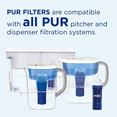 PUR PLUS 3-Pack Blue Water Pitcher Replacement Filters