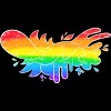 Adult Design By Humans Pride Rainbow Doodle By Maricalvente T-Shirt - 2 of 2