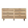 Sapphtopaz Dresser for Bedroom Modern Storage Cabinet Rattan Drawers Chest of Drawers for Bedroom, Living Room - 4 of 4