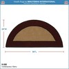 56" Long Minuteman International Contemporary Half Round Hearth Rug Berry - ACHLA Designs: Flame Resistant, Wool, Indoor Use - 3 of 3