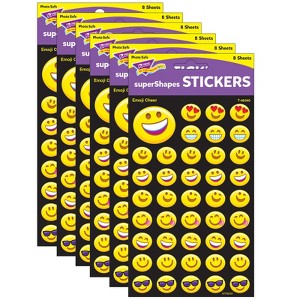 TREND Emoji Cheer superShapes Stickers-Large, 336 Per Pack, 6 Packs - 1 of 4