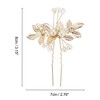 Unique Bargains Women's U-shaped Faux Pearls Decorative Hairpin 1 Pc - 4 of 4