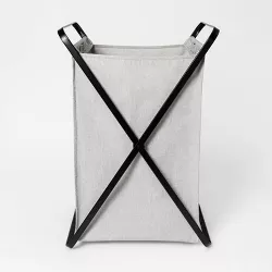 Folding X-Frame Hamper Matte Black - Brightroom™