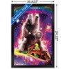 Trends International James Booker - Space Sloth Llama Cat Riding Taco Framed Wall Poster Prints - 3 of 4