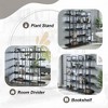 NicBex Vintage 5-Tier Bookshelf, Industrial Open Shelf Bookcase, Metal Frame Storage Bookshelf with Anti-Fall Design, Home Office Open Bookshelf - 4 of 4