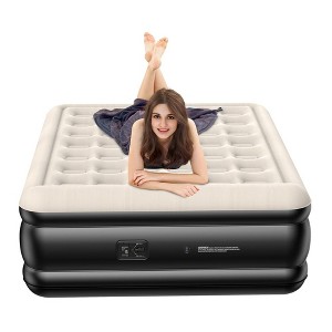 SUGIFT 18" Queen Air Mattress with Built-in Pump - 1 of 4