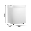 Kismile 2.5 Cu.Ft Deep Freezer with Two Baskets,Energy Saving and Low Noise,7 temperature settings (Black) - 2 of 4