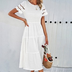 blue dress for baby girl Women's Summer Casual Tiered A-Line Dress main image 1