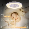 HUMHOLD 24 Inch Smart Modern Ceiling Fan with Lights and Remote/APP Control - 3 of 4
