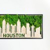 PAGED New York Moss City Silhouette Metal Wall Art for Living Room, Iconic Landmarks Preserved Moss Wall Decor, Framed Wall Art, Vibrant Hanging Frame - 3 of 4