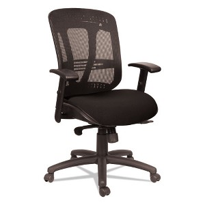 Alera Alera Eon Series Multifunction Mid-Back Cushioned Mesh Chair, Supports Up to 275 lb, 18.11" to 21.37" Seat Height, Black - 1 of 4