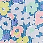 muted blue ditsy floral