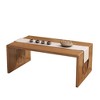 39.4''W x 11.8" D Rectangular Japanese Folding Coffee Table, No Assembly Required - 2 of 4