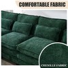 MOONMISS 106" U Shape 4 Seat Chenille U-Shaped Sleeper Sofa with Chaise Lounge, Ottoman & Pillows for Living Room - 3 of 4