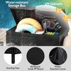 230 Gallon Outdoor Storage Deck Box, Wicker Patio Storage Box with Wheels, Flip Top Rattan Storage Bin for Cushion Garden Tool Pool Supplies - 4 of 4