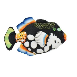 Triggerfish, Tropical Fish Magnet, Fish Design, Realistic Figure, Educational, Figure, , Model, Figurine, Replica, Gift,    5 1/2 Inches.   CWG32 BB3 - 1 of 4
