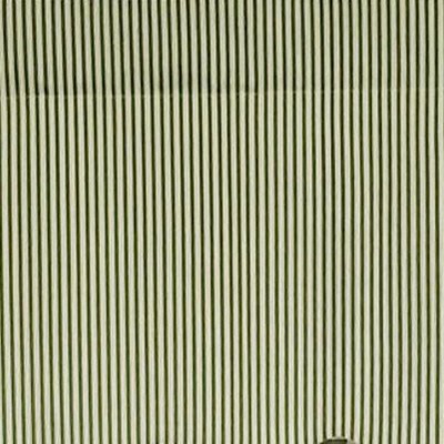 Luxurious Pine Green Cotton Striped Window Valance 50" x 17"
