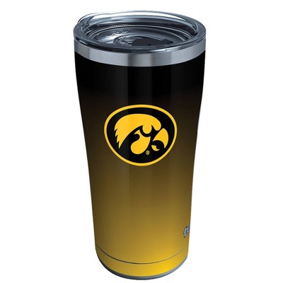 NCAA Iowa Hawkeyes 20oz Ombre Stainless Steel Tumbler with Lid