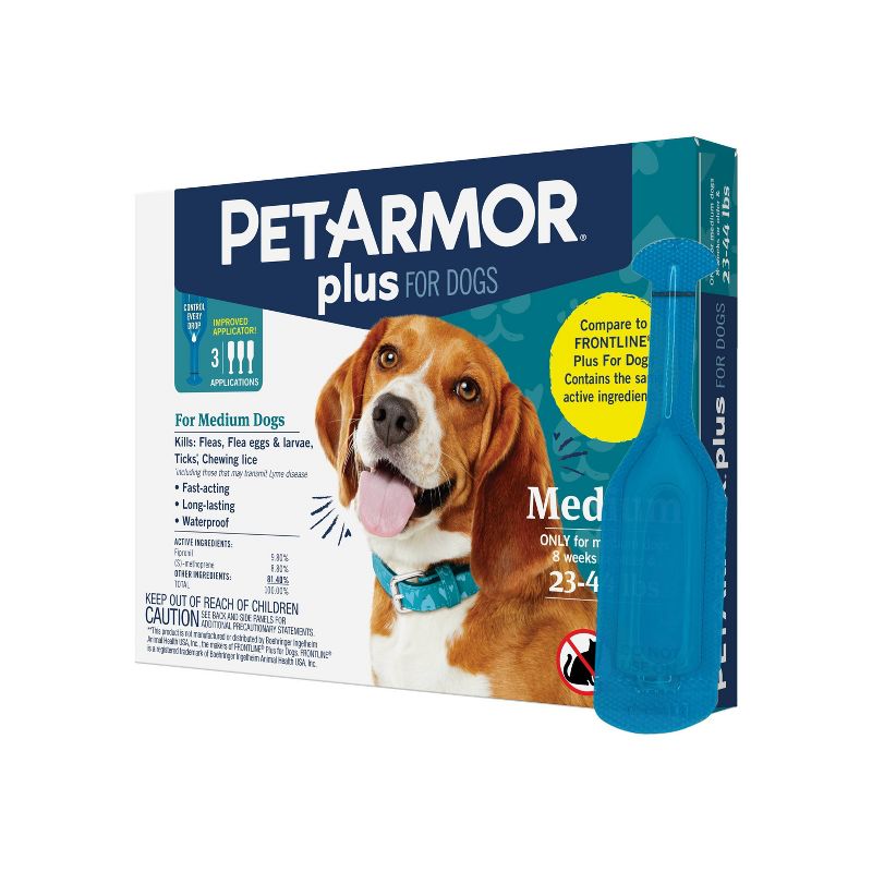 PetArmor Plus Flea and Tick Topical Treatment for Dogs - 3 Month Supply, 5 of 10